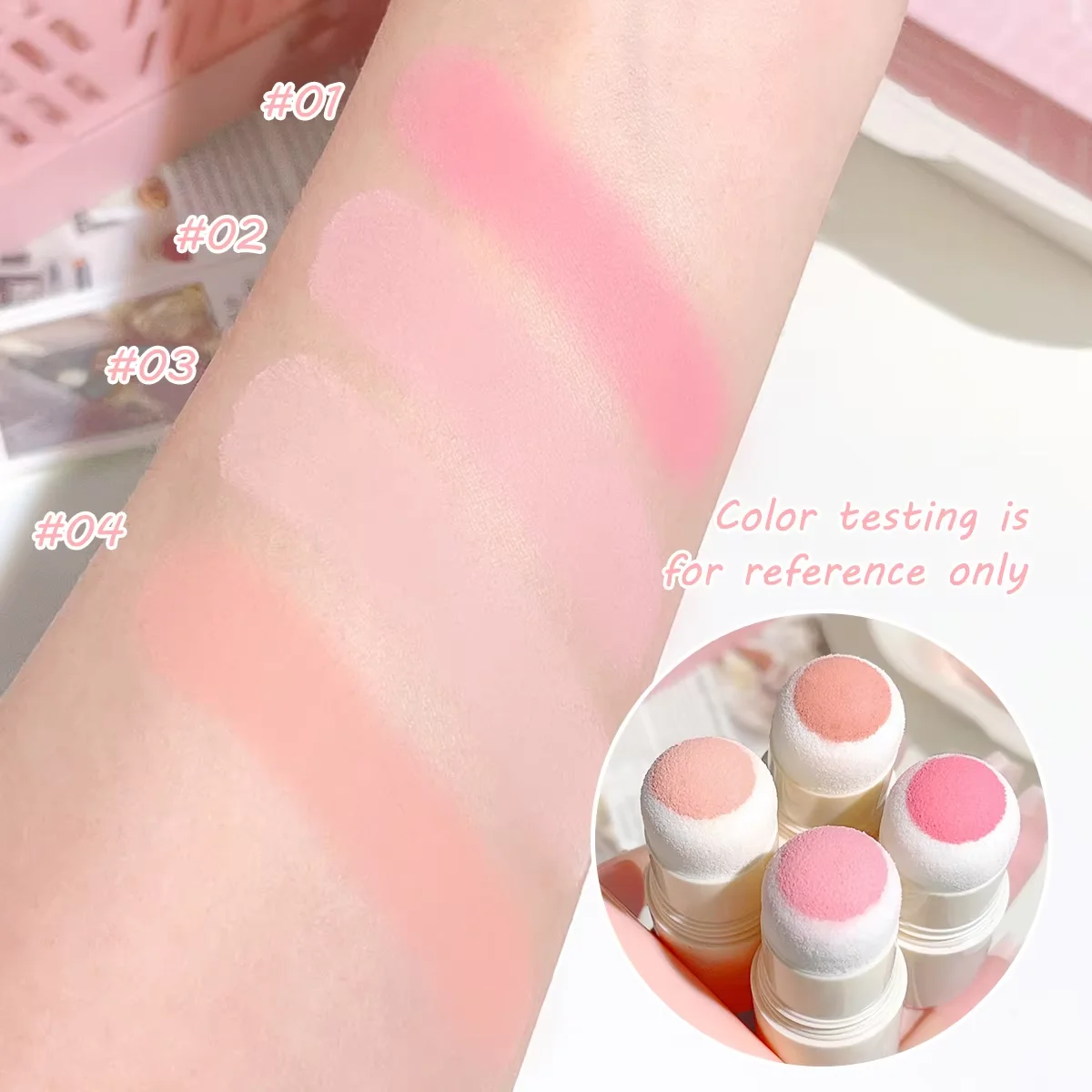 Cloud Soft Matte Blush Stick for a vibrant, brightening, natural bare makeup look, enhancing flawless skin tone 5