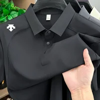 Polo homme sans couture à manches courtes, nouvelle collection été, imprimé, col à revers, patchwork de haute qualité, t-shirt décontracté et sportif pour homme 3