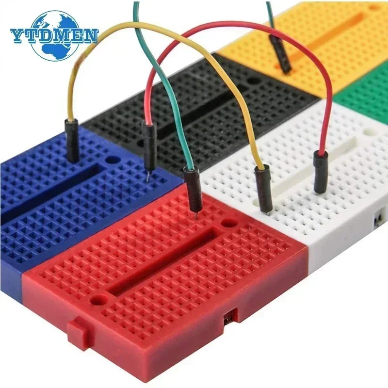 6/7pcs SYB-170 Breadboard Solderless Prototype Test Board ZY-25 PCB Circuit Board Test Boards Mini DIY Kit 6 Colors/7 Colors
