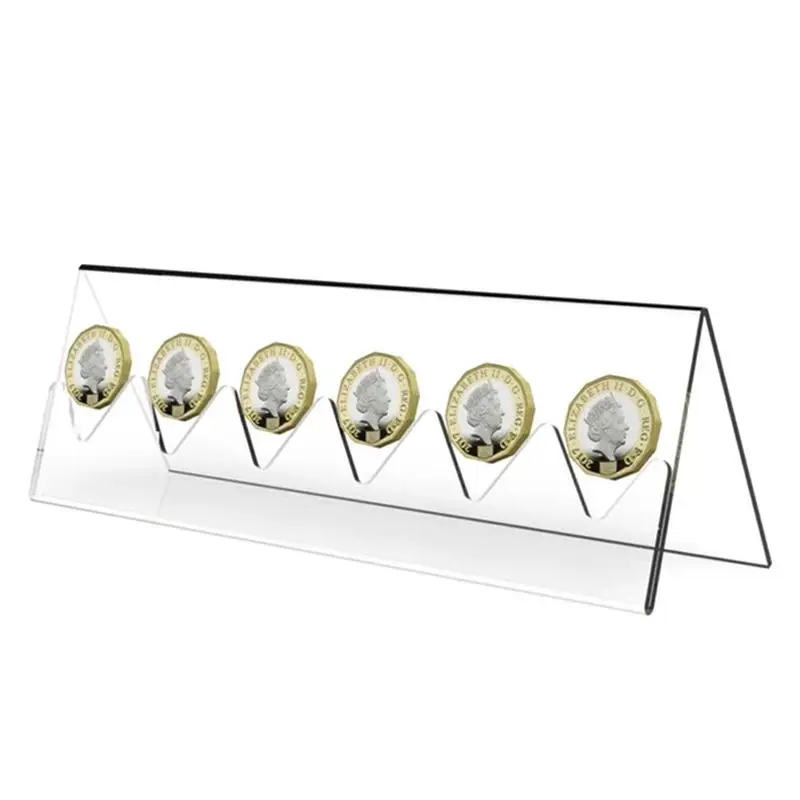 

Coin Display Rack Coin Collector Holder Clear Acrylic Coin Display Stand Acrylic Storage Rack Storage Organizer Box