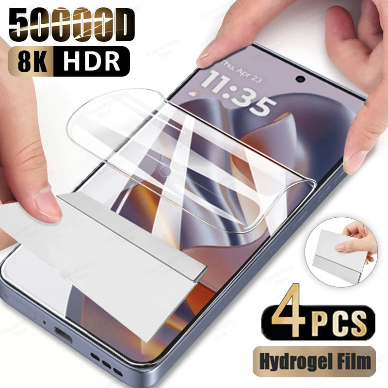 Premium Hydrogel Film Screen Protector Set - Pack of 4