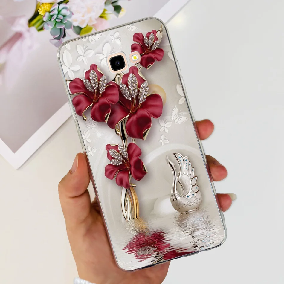 Elegant Printing Soft Silicone TPU Slim Cover for Samsung Galaxy J4 Core and J4 Plus