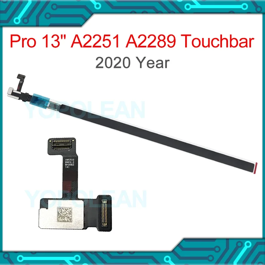 Original A2251 A2289 Touchbar Year for Macbook Pro 13" A2251 Touch bar with Cable OLED Screen EMC 3348 EMC 3456