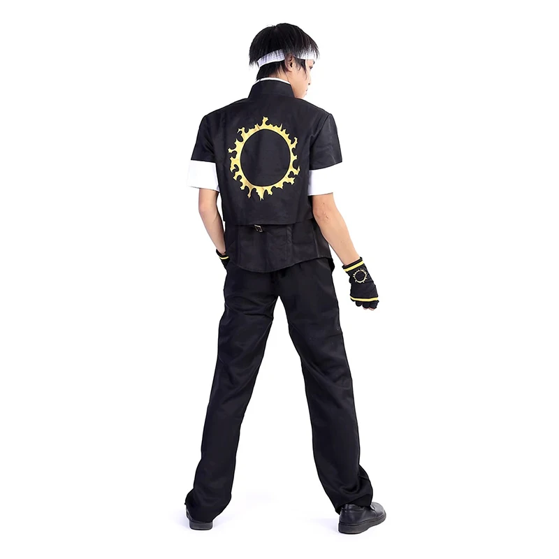 The King of Fighters-Inspired Kyo Kusanagi Martial Arts Uniform Cosplay Costume for Men