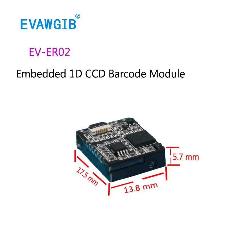 EVAWGIB ER02/ER08/ER108 Embedded 1D/2D CCD/CMOS Barcode Scanner Module 4/12pin Machinery Engine Reassembled High Resolution