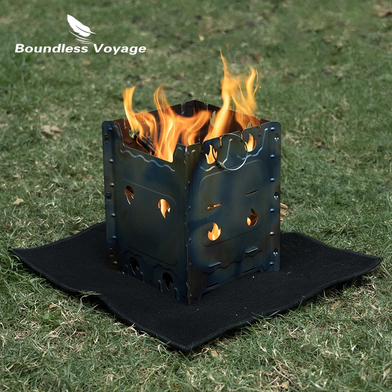 Boundless Voyage Fire Blanket for Heat Resistant Welding Blanket 1472&deg;F Flame Retardant Carbon Felt for Grill Stove Soldering Pr