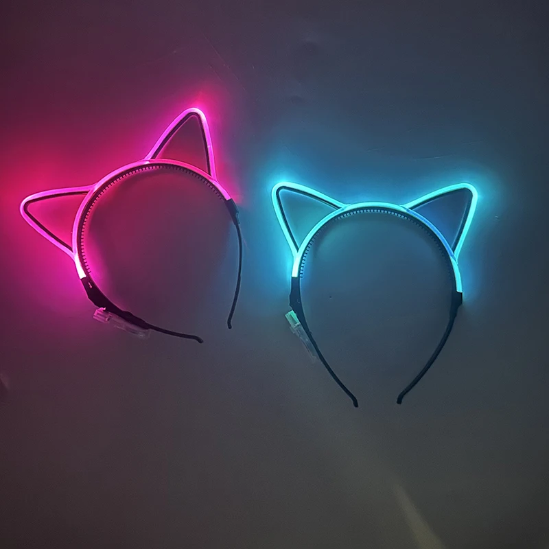 Luminous Cat Ears LED Hair Band Kawaii Cosplay Supplies Headband For Birthday Christmas hair bands,hair band,hair accessories,cosplay headpiece,cosplay accessories