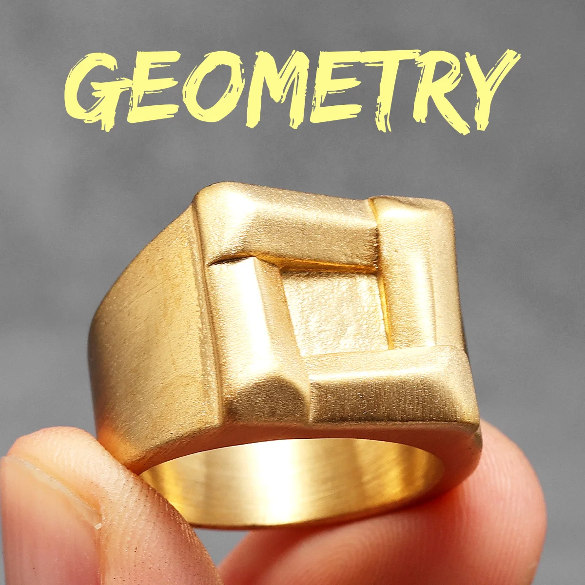 thumbnail image 1 of Retro Geometry Texture Men Rings Stainless Steel Women Jewelry Punk New In Stranger Things Fashion Accessories Gift Wholesale, 1 of 5