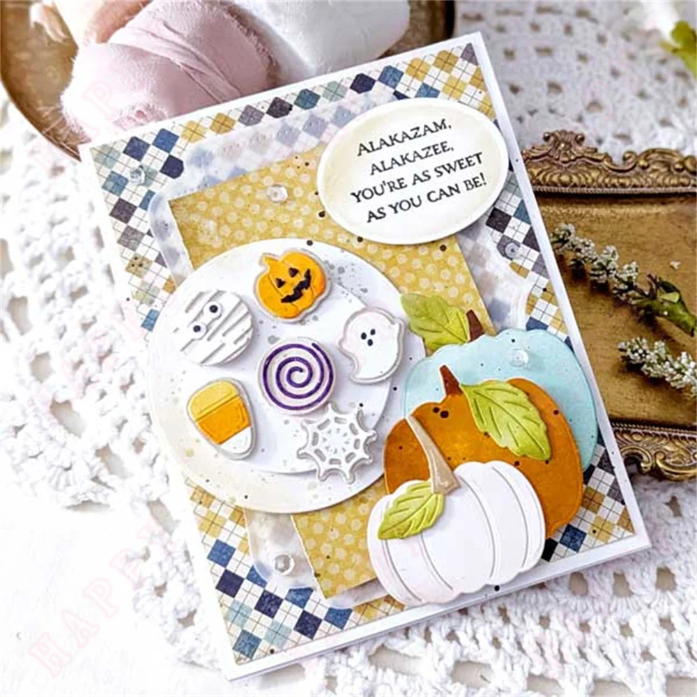 가을 축복 메탈 커팅 다이 스탬프 스텐실 DIY 가을 부츠 다이 스크랩북 카드 용지 엠보싱 템플릿 할로윈 2025 신상품