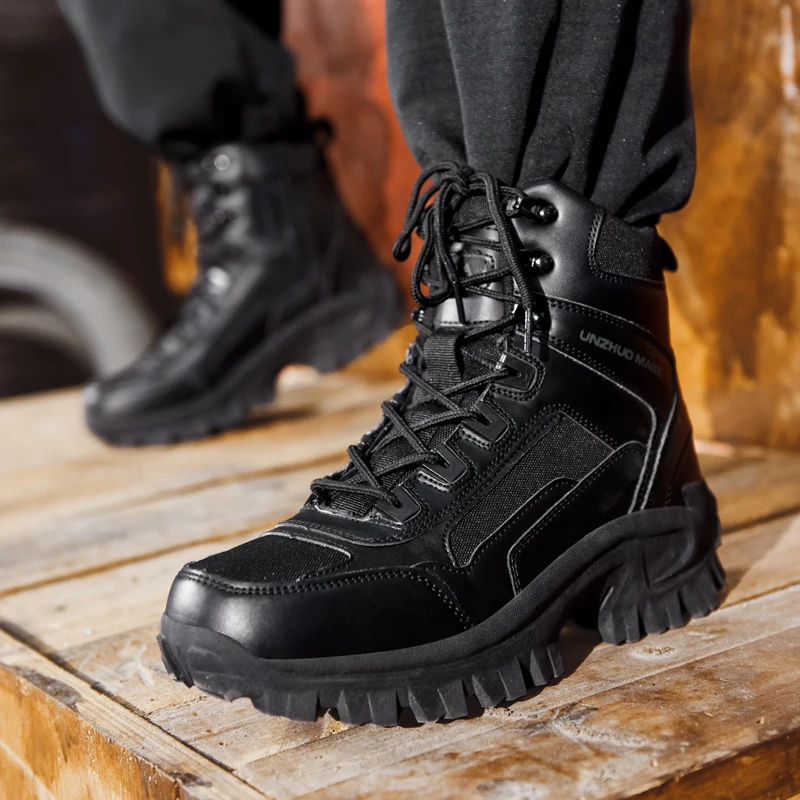 Men's Hiking Shoes Tactical Sport Shoes Male High Top Waterproof Outdoor Mountain Climbing Hunting Boots Men Outdoor Boots