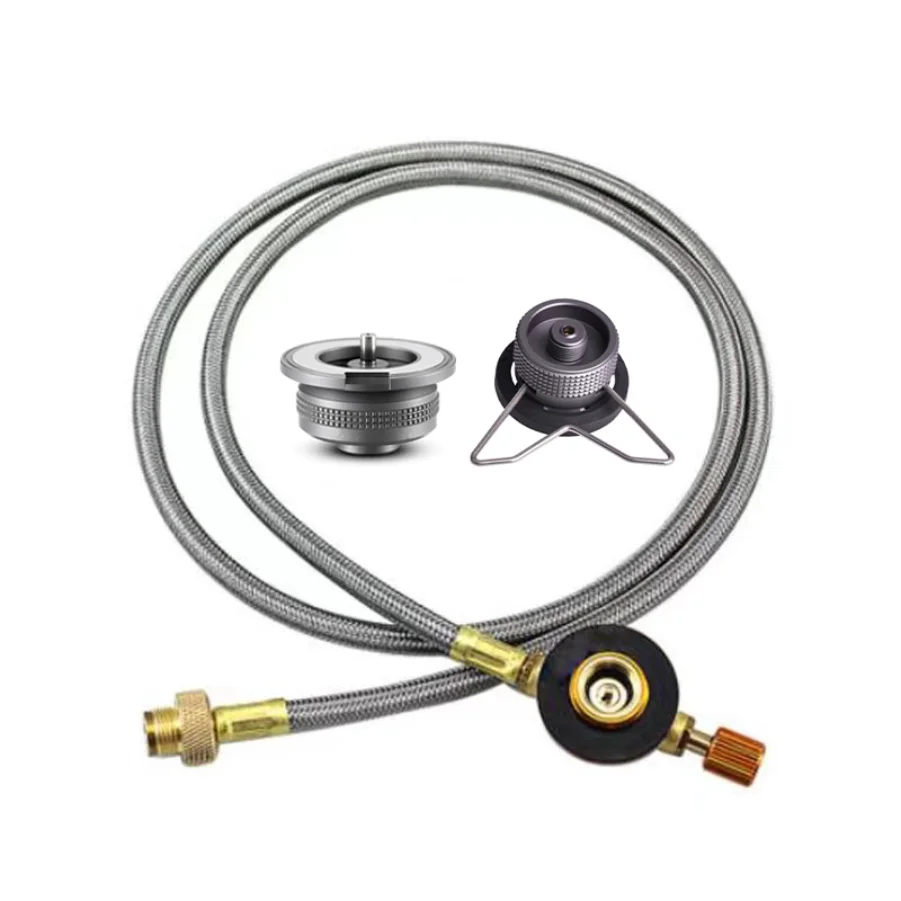 Adaptateur de gaz de Camping en plein air, poêle fendu, convertisseur