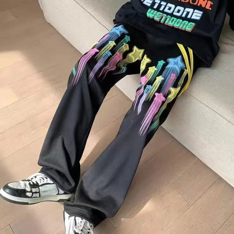 

Men's Sweatpants Harem Sport Hip-hop Vintage Summer Slim Trousers Athletic New Items In Stylish Wide Leg Goth Man Sweat Pants Xl