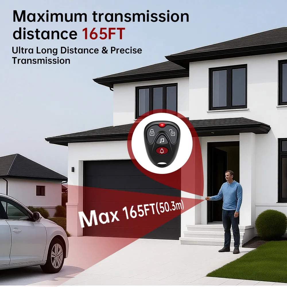 High-Intensity Car Anti-Theft Alarm with Vibration Sensor and Visual Alert