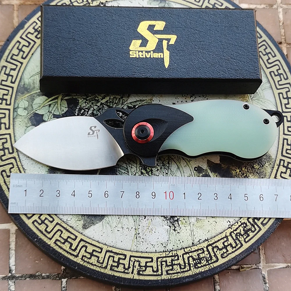 

Sitivien ST159 Rabbit Dual Flipper Real K110 Ball Bearing Folding G10 Camp Hunt Fishing Survival Outdoor EDC Tool Utility Knife