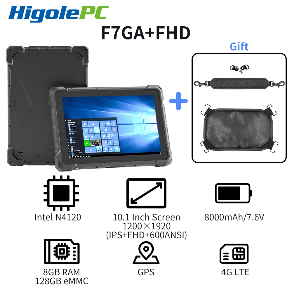 ハイオール工業用頑丈なスキャナータブレット、Windows 11