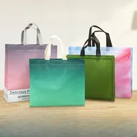 10PCS Coated Non-woven Fabric Bag Clothing Nonwovens Pack Handbag Environmentally Friendly Gift Shopping Packaging Bag 2