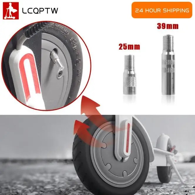Per Xiaomi M365 1/S/Pro/Pro2/Max G30 Scooter Elétrico Motore Da Roda Válvula De Ar Extensão Inflável Rápida Conversão Acessório