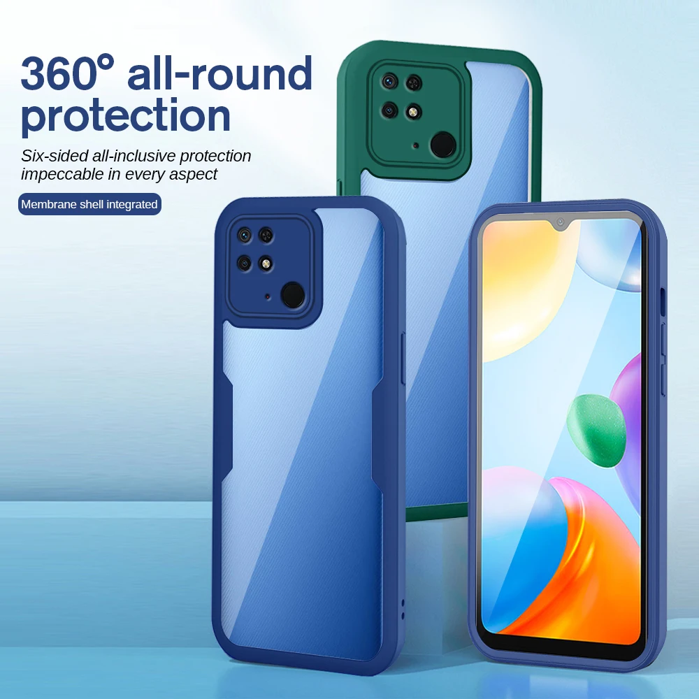 Hülle für Xiaomi Redmi 10C Cover All Inclusive Shell Doppelseitige Folie für Redmi 10C 10 C 10 Schutzhülle_voghion.com
