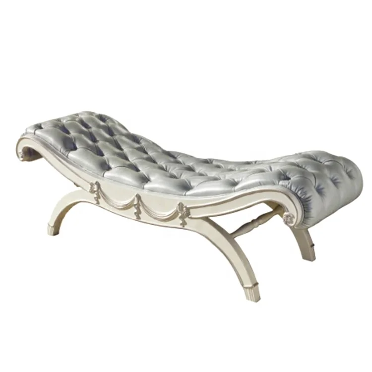 

European style bedroom bed end stool leather stool benches