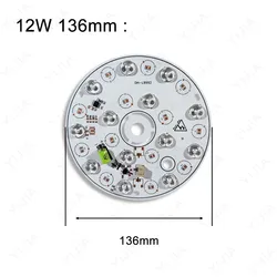 Energy - Efficient LED Light Source with Adjustable White and Warm Tones - Indoor Lighting Solution - 3 Colors 3000K - 6000K (12W 136mm)
