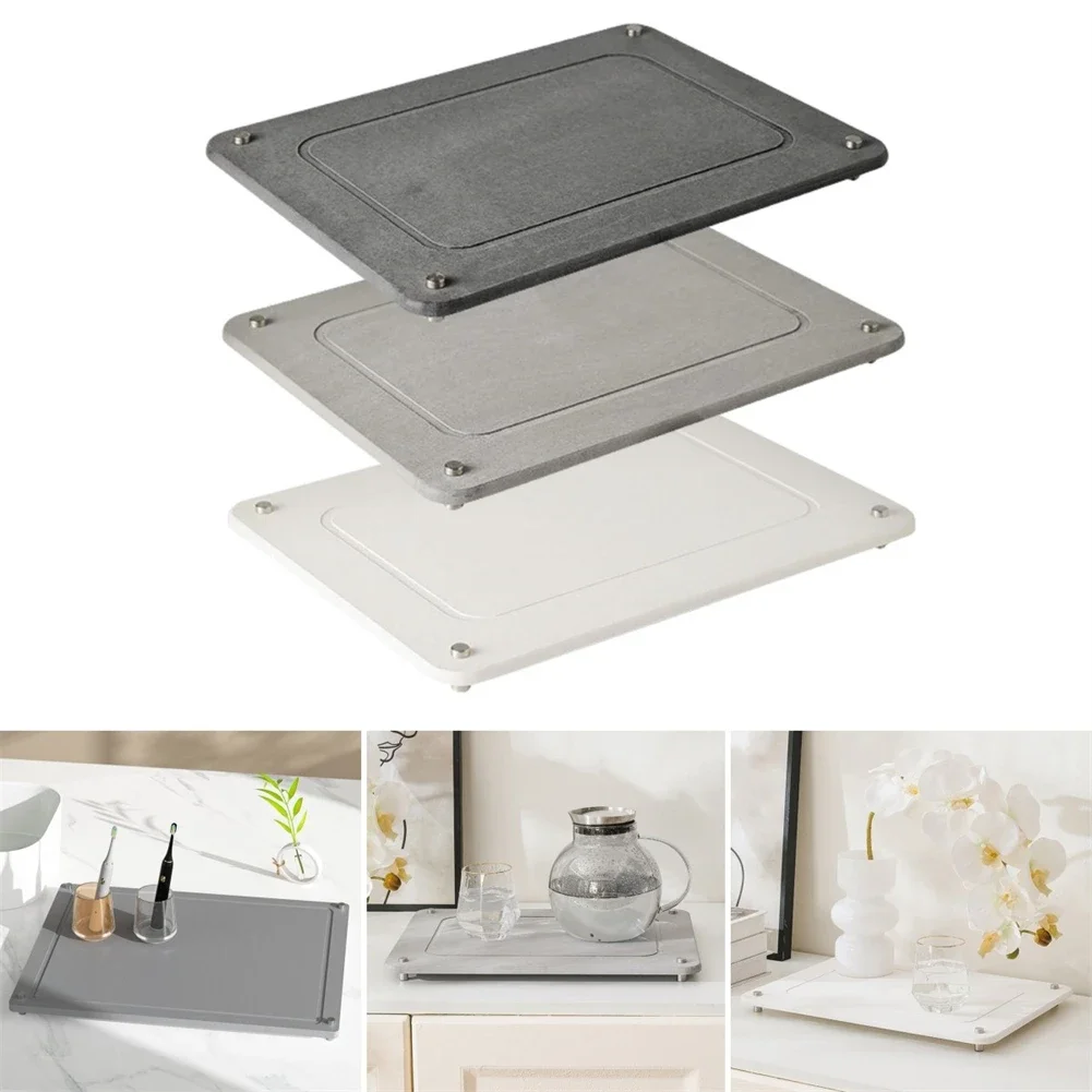 30x40x2cm Diatomite Drying Stone Mat Absorbent Dish Mats For Kitchen Counter For Drying Dishes Kitchen Supplies