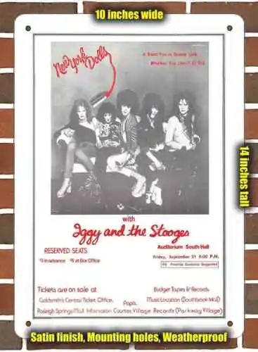 Металлический знак-1973 куклы Нью-Йорк в Мемфисе-10x14 дюймов