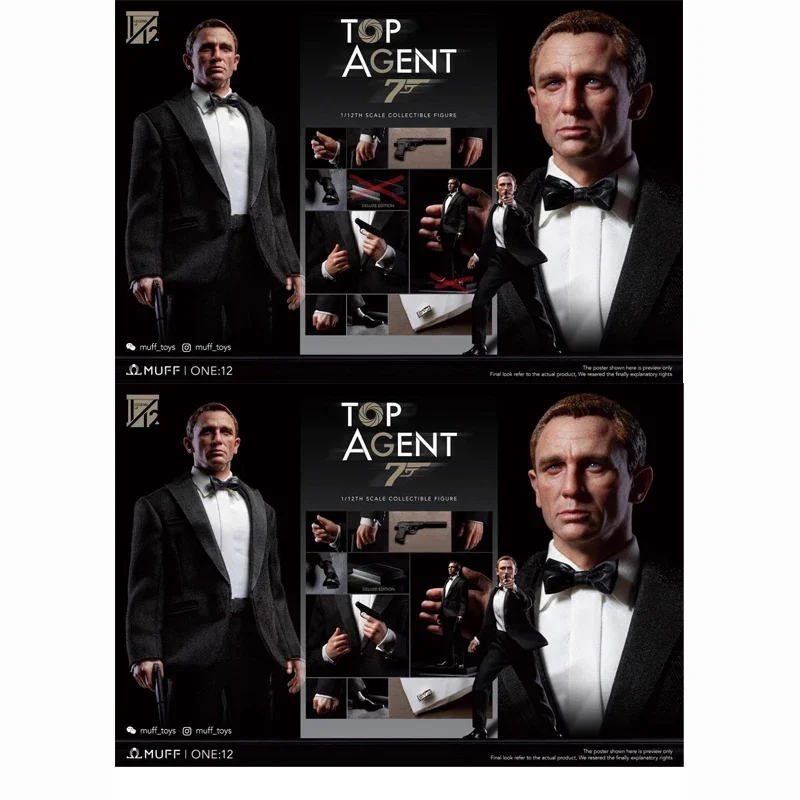 人体模型 MUFF TOYS James Bond 007 1 12 Figure DX 1/12 Scale Muff Toys MF06 - 007 James Bond Daniel Craig