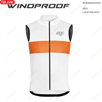 RAUDAX POC New Men's Bicycle Vest MTB Bicycle Vest Road Bicycle Windproof Vest Sleeveless Lightweight Breathable Cycling Jacket 2