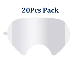 Durable Anti-Scratch Visor Screen Protector Film for Full Face Respirators (20Pcs Pack)