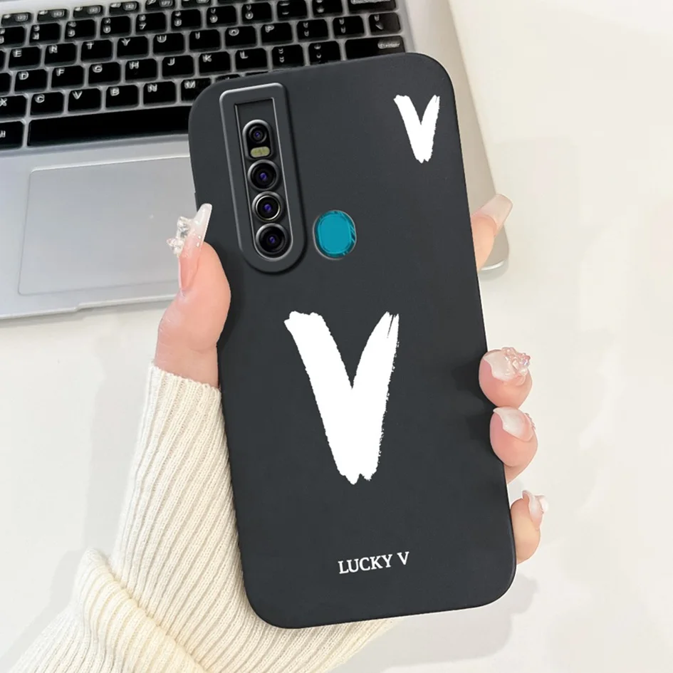Luxury Initial Letters Soft Silicone Bumper Case