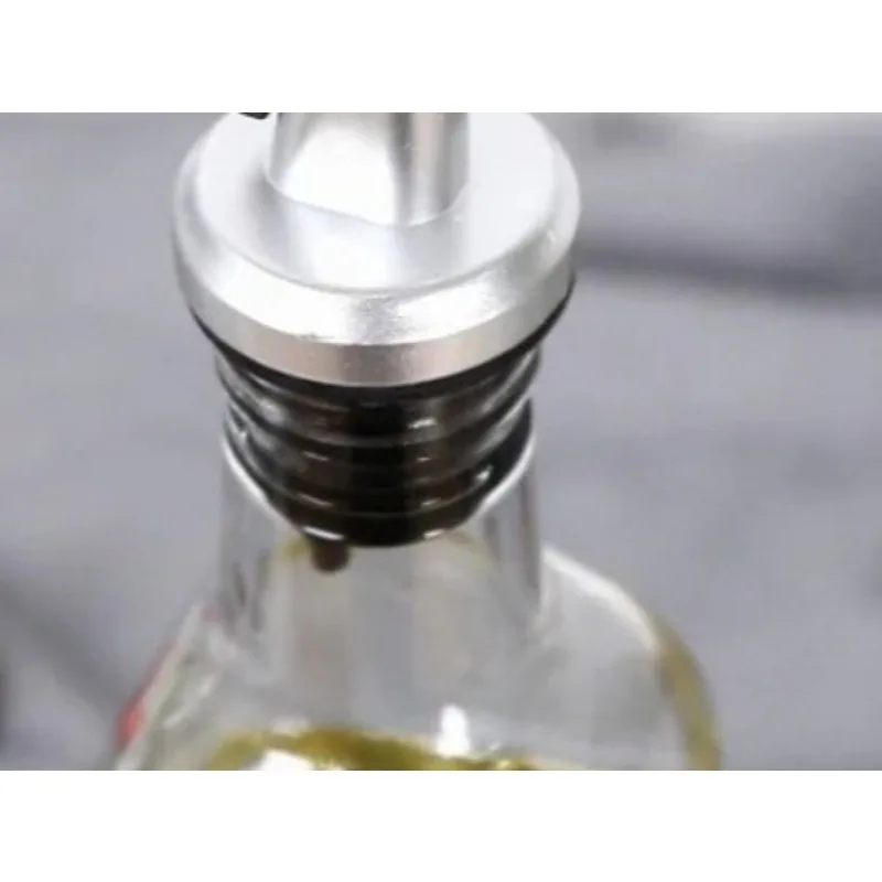 3-Piece Stainless Steel Condiment Dispenser Set - Leak-Proof Nozzle & Hanging Rack for Soy Sauce/Vinegar/Oil,Drip-Free Kitchen