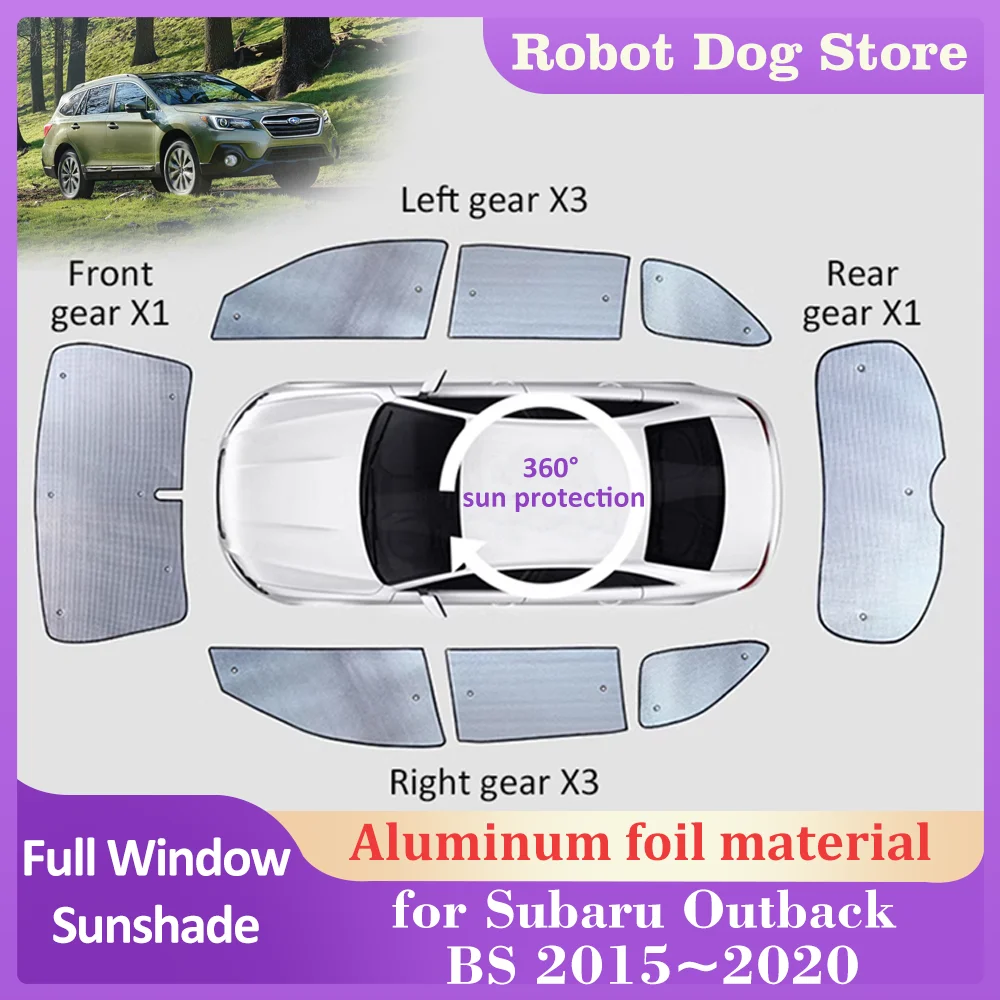 

Солнцезащитные Козырьки с полным покрытием для Subaru Outback BS 2015-2020 2016, оконный козырек, боковая занавеска на лобовое стекло, Солнцезащитная накладка, аксессуары
