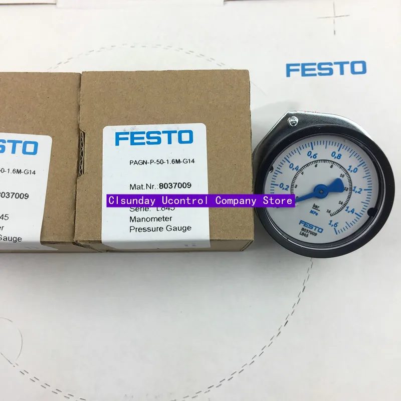 

2pcs New original FESTO pressure gauge PAGN-40-1.6M-G18 8001504