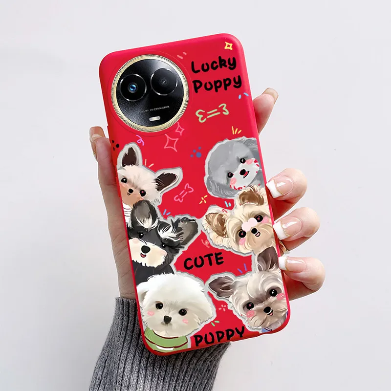 Cute Cartoon Cat and Funny Dog Silicone Phone Case Cover