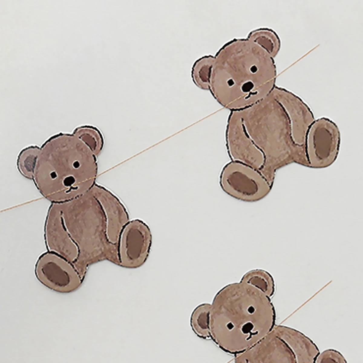 Party Decorations 1pc Retro Bear Flag Birthday
