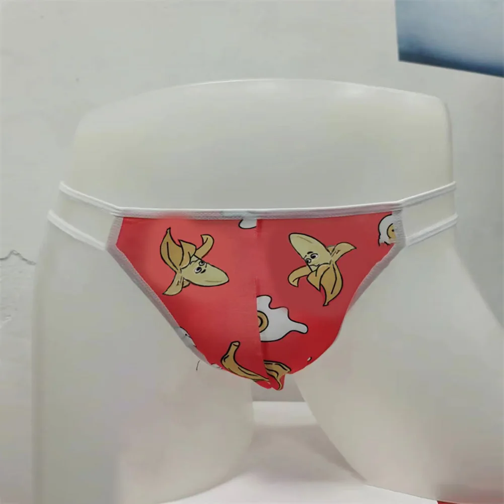 String en T pour homme sous vetement sexy imprime amusant en poudre lingerie fine et respirante slip tanga