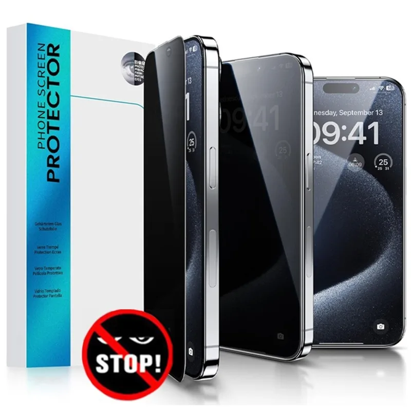 

1-5 шт., антишпионская Антибликовая Защитная пленка для экрана Iphone 15 Pro Plus Pro Max