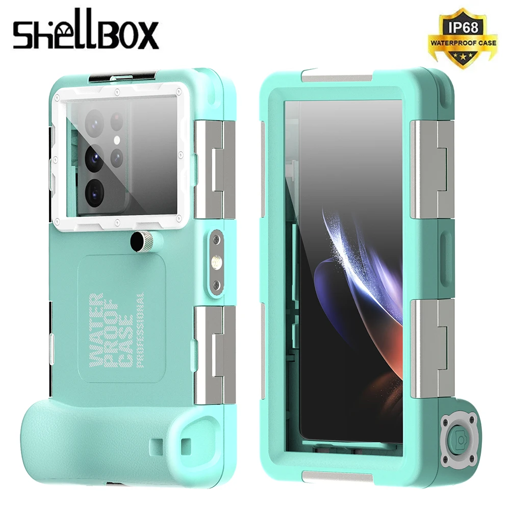 

IP68 Waterproof Case For iphone 15 Pro Max Samsung Galaxy S24 Ultra S23 S22 S21 FE A55 A35 14 13 12 Professional Diving Cover