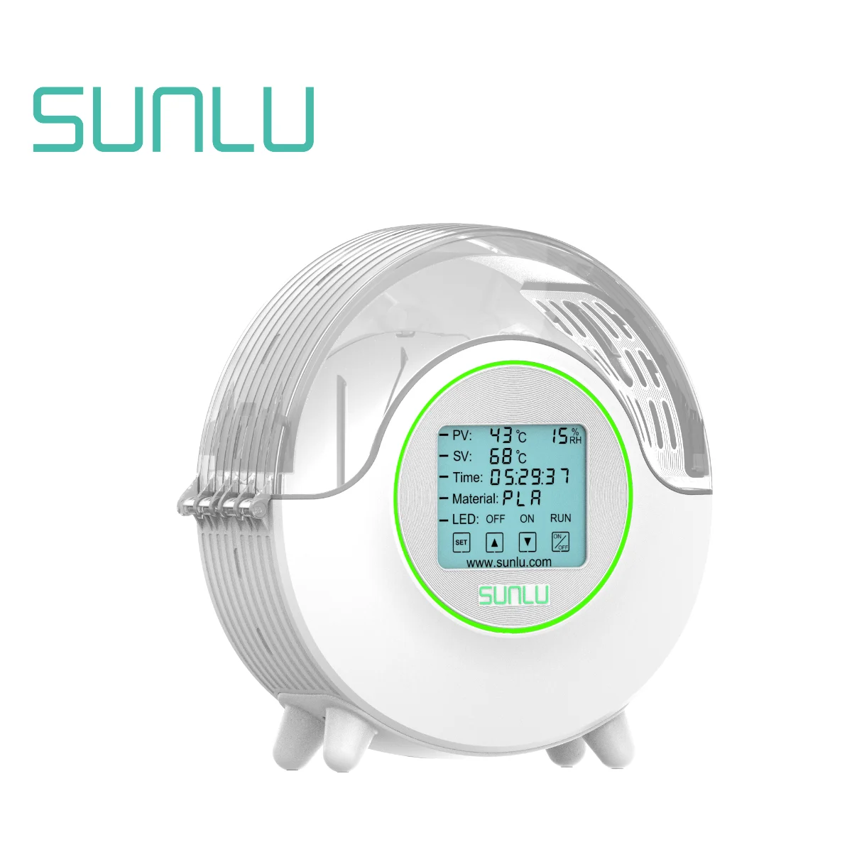 bulk pla filament SUNLU S2 3D Filament Dryer Box Up To 70℃ Heating 360° Surround Drying Evenly LED Touch Screen Display Humidity Printer Mate petg 1.75