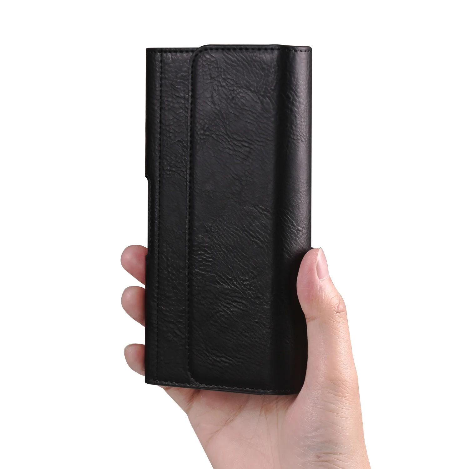FULAIKATE Horizontale Handytasche mit elastischer Taille, Universaltasche mit Kartenfach, passend für iPhone, Samsung, Huawei, PU-Material, Holster – Detail 20