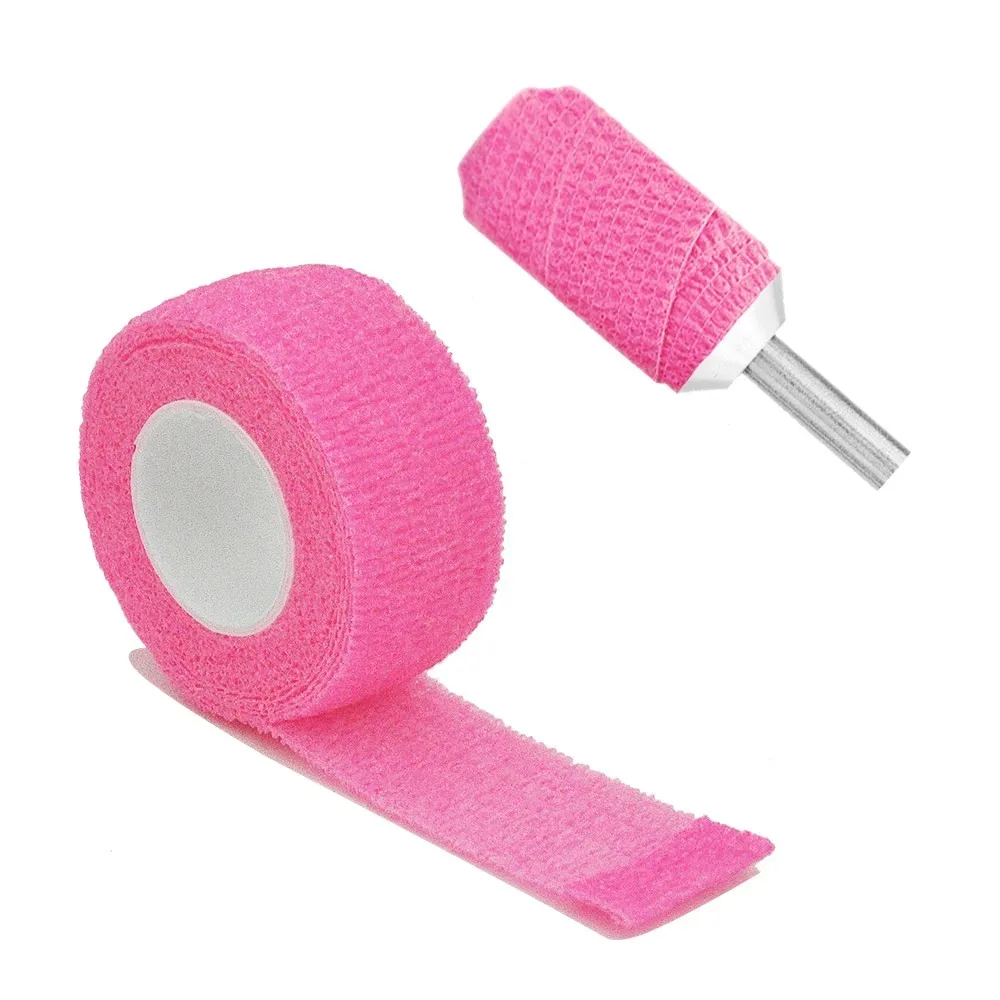 Self Adherent Cohesive Bandage Wrap Stretch Non Woven Self Adhesive Tape - light pink Colour Athletic Elastic Bandage