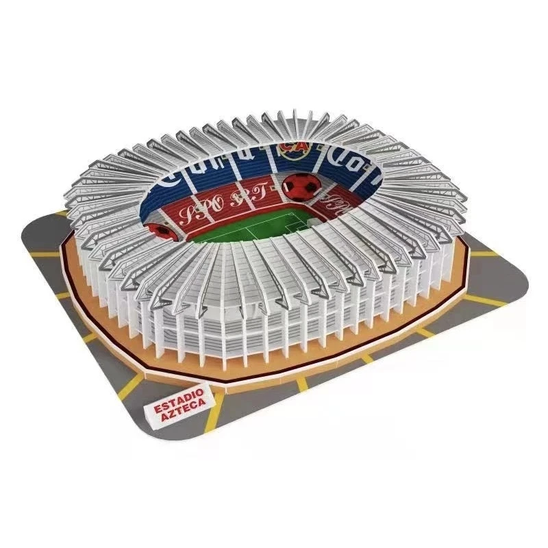 멕시코 스포츠 에스타디오 아즈테카 스타디움, 멕시코 축구 축구장, 3D 종이 퍼즐, DIY 모델 장난감, 생일 크리스마스 선물, 1 개