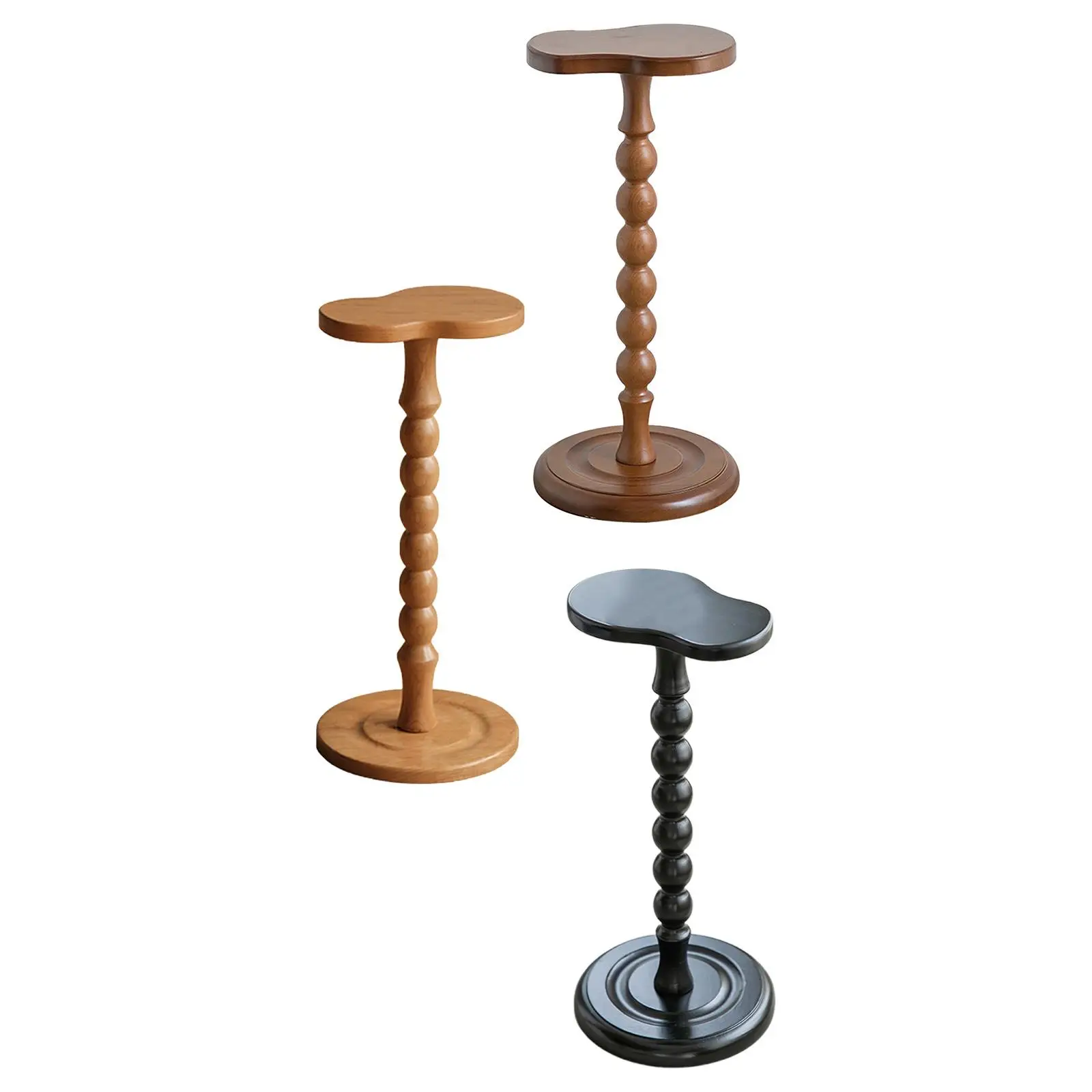 Wooden Side Table Drink Desk Side Desk Entryway Furniture Small End Table NightStand for Laundry Couch Yard Corners Farmhouse