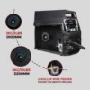 DECAPOWER SYNCMIG 200 dual voltage MIG MAG MMA LIFT TIG 4 IN 1 Welder Gas Gasless welding machine 6