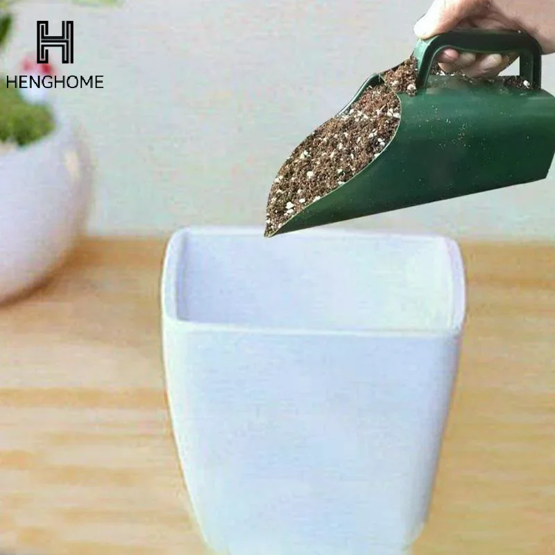 새로운 1개입 식물 흙삽 메쉬 체망 필터 삽 정원 플라스틱 삽 양동이 화분 정원용 손 도구 정원 삽