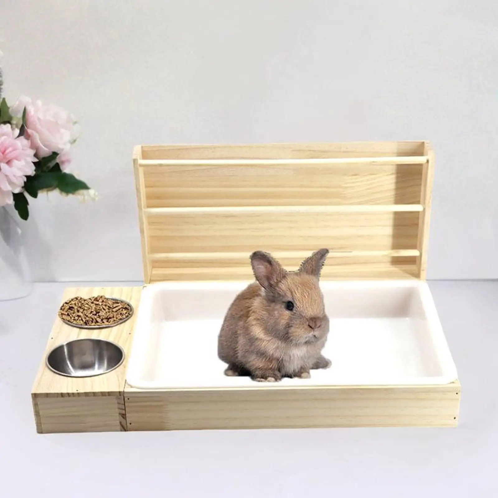 3 in 1 Rabbit Hay Feeder Guinea Pig Hay Holder for Gerbil Hamster Rabbit