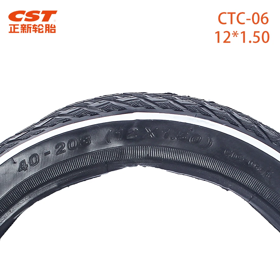 CST 12inch Bicycle Tire 12*1.50 GT Type Racing  40-203 120TPI Kids Balance Folding Bike Tire Inner Tube Cycling Tyres