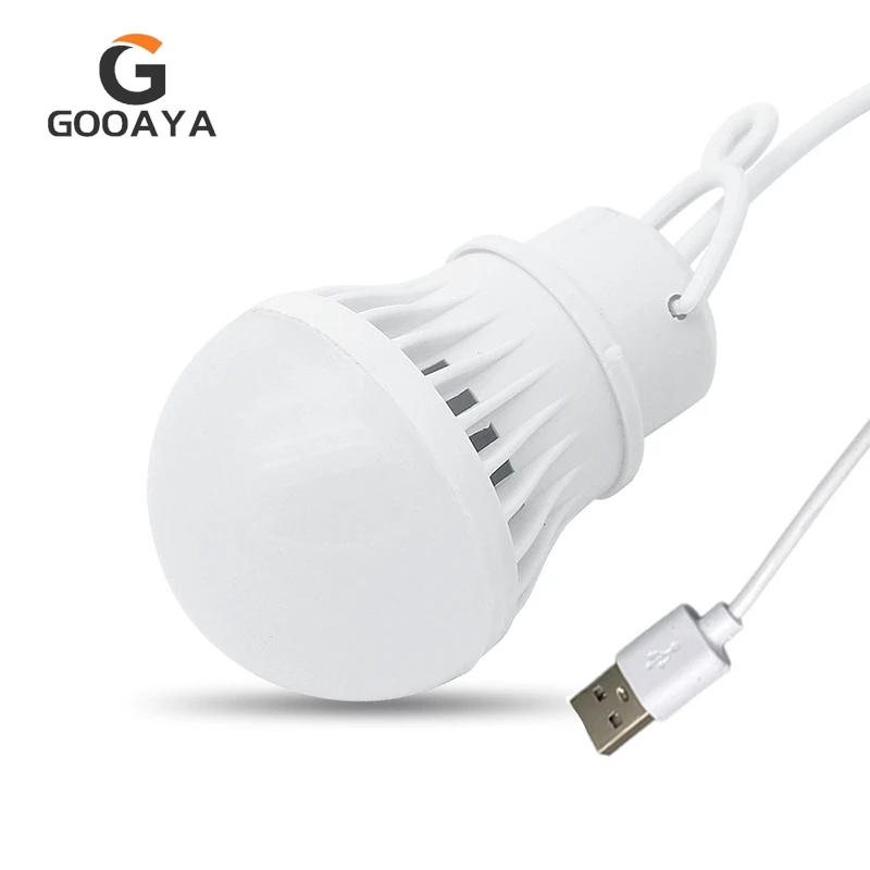 3/5W USB Lamp Bulb 5V Portable Camping Lantern for Outdoor Camping Tent Lighting LED USB Power Reading Book Light