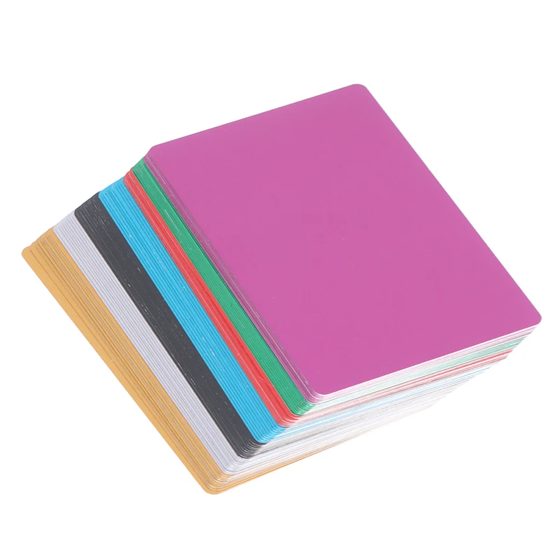 Hot sale 10Pcs/Set Blank Metal Business Card Aluminum Alloy Blanks Card DIY Laser Printing Business Cards Kit