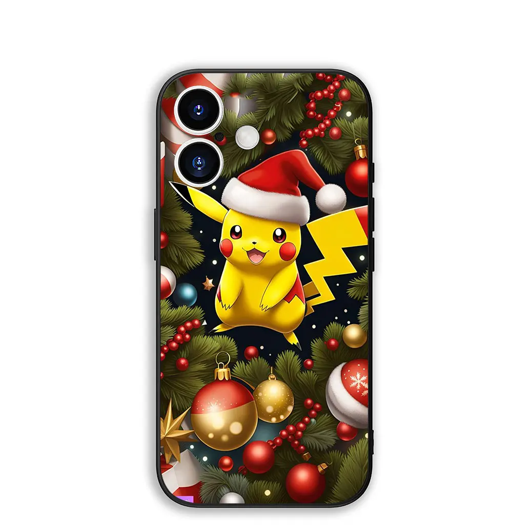 Soft Cover Phone Case with P-Pikachus and Gengar Design